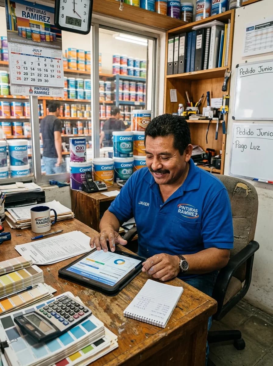 Tienda de pinturas con ERP en la nube