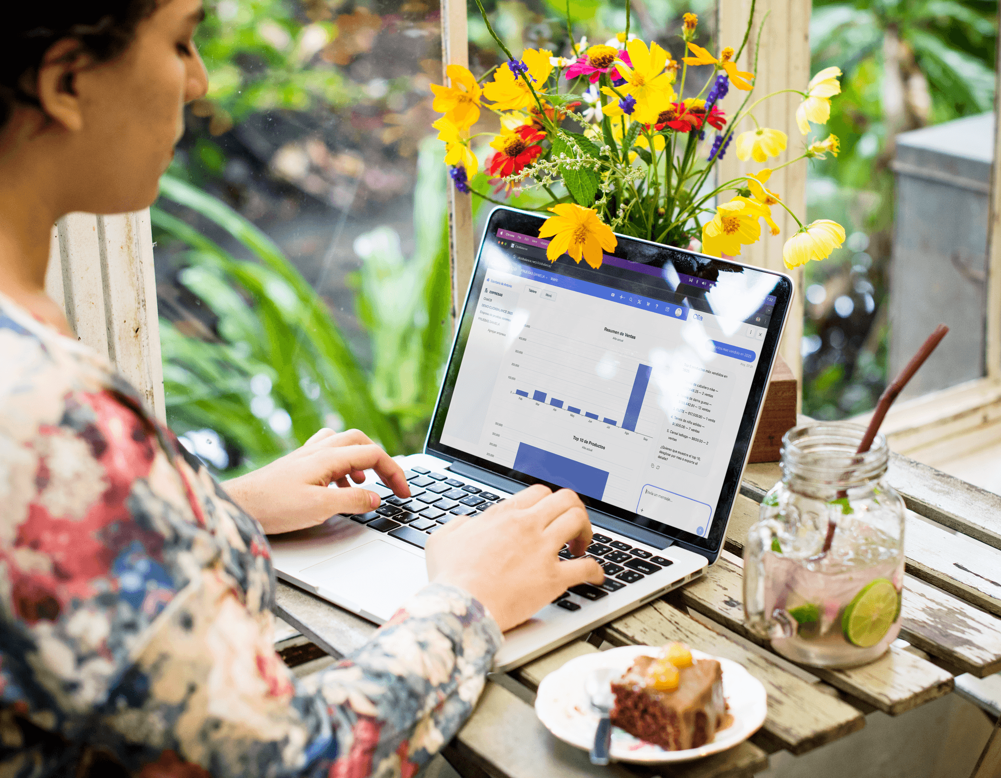 Dashboard de ClickBalance — sistemas integrados de facturación, inventarios y contabilidad