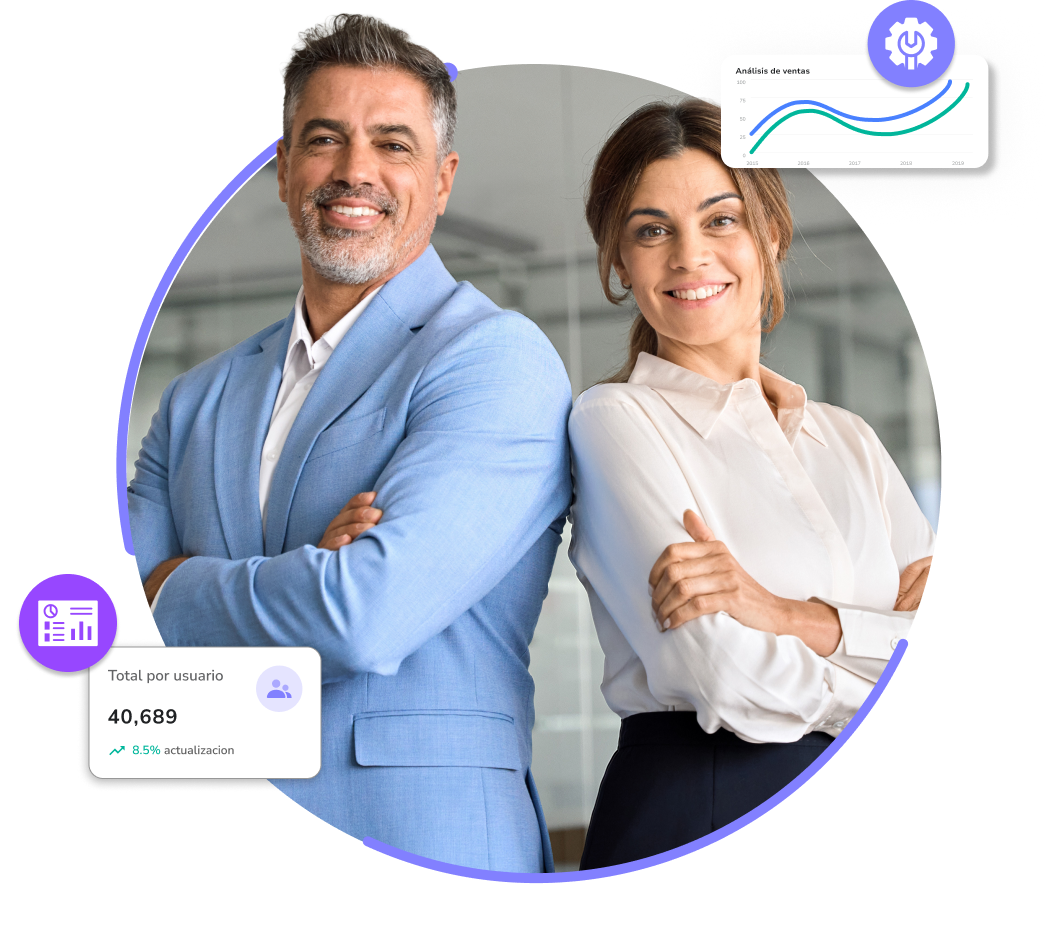 Empresarios felices
